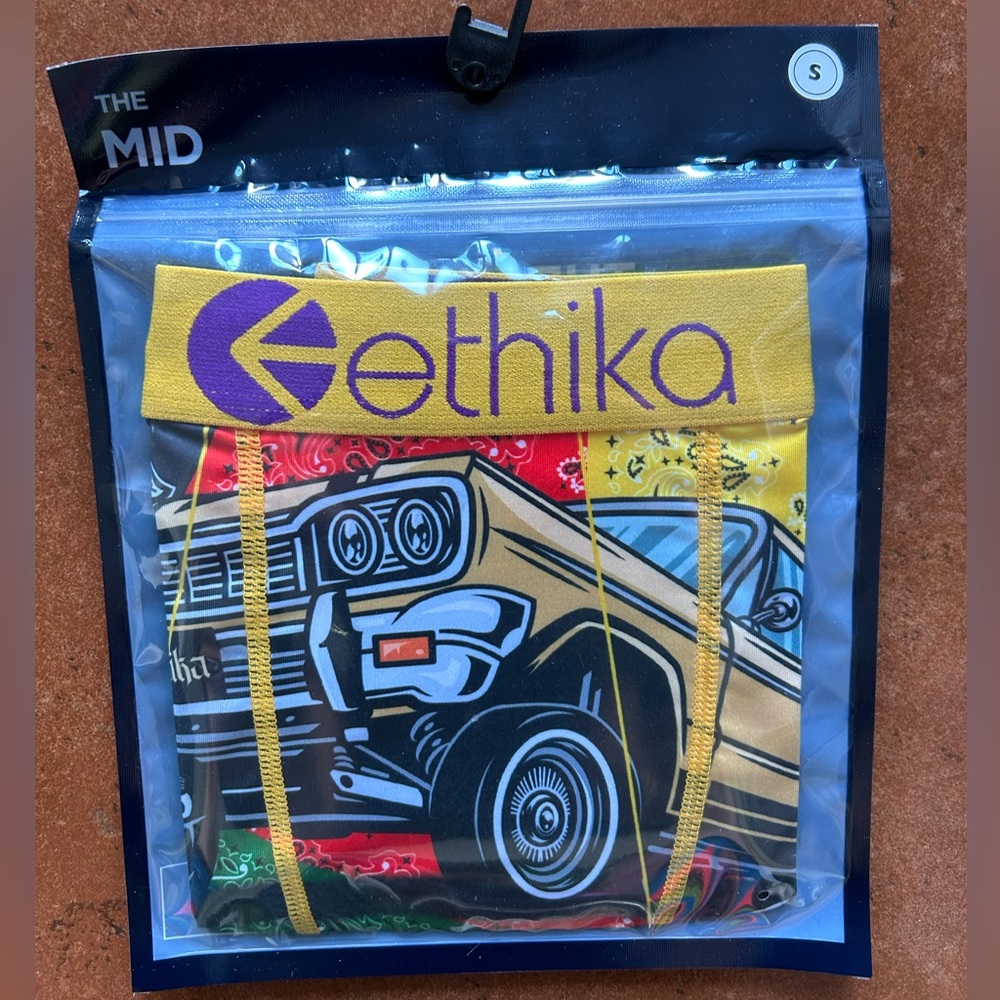 ETHIKA L.A. Rider The Mid Mens Boxer Briefs size Small